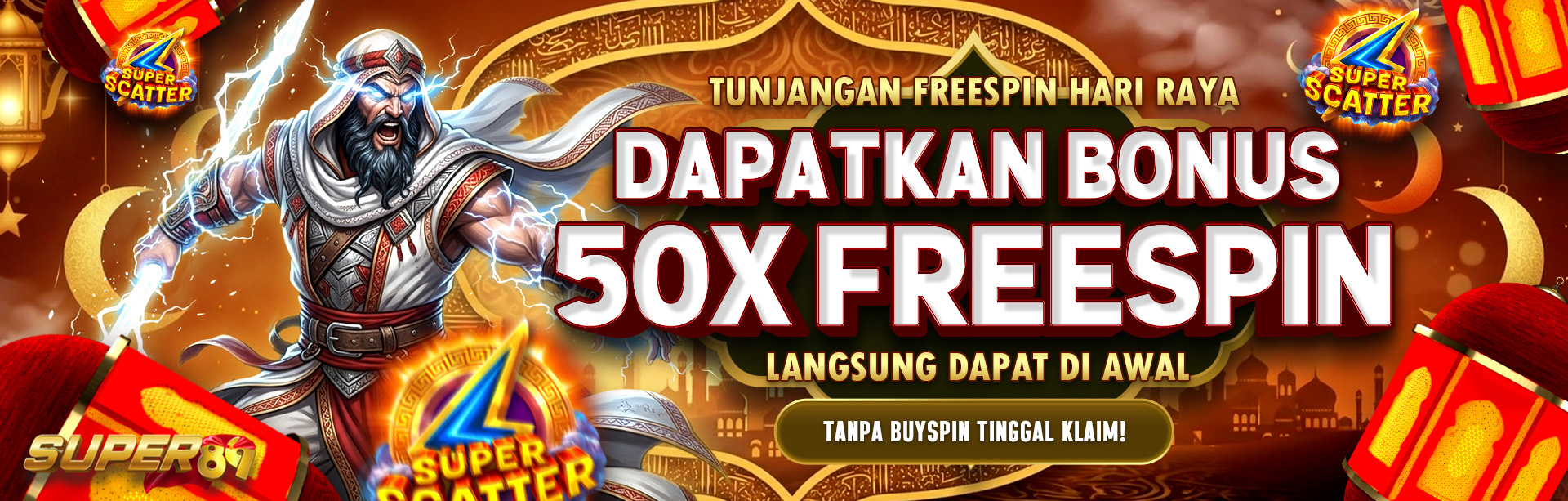 TUNJANGAN FREESPIN HARI RAYA SUPER89