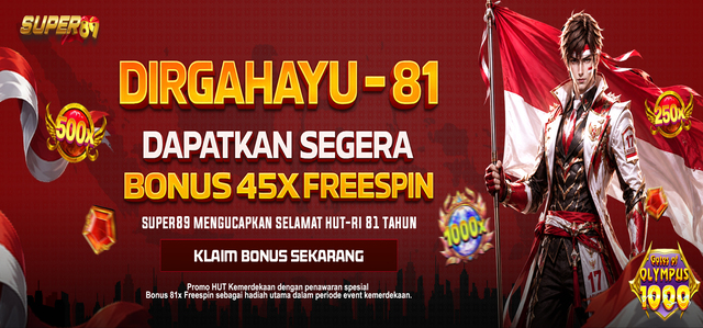 BONUS FREESPIN KEMERDEKAAN 2026 SUPER89